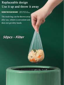 可折叠水槽滤网架 - 可折叠水槽过滤袋支架，厨房水槽排水收集器，垃圾网架，防堵塞一次性垃圾袋 - 彩色 - 查看 14