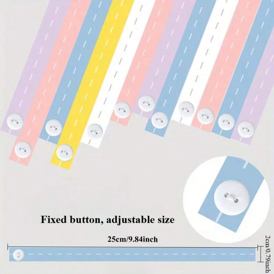 带绑带的宽松衣物折叠板，衣柜收纳架，方便旅行和宿舍使用 - 彩色 - 查看 1