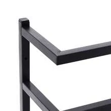 vidaXL Portatovagliolo Noir 24x12x48 cm Acero - nero - Visualizzare 8