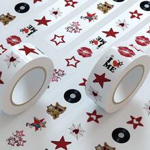 500 pièces d'autocollants de fille de musique urbaine Y2K, convenant pour décorer les guitares, les kits de batterie, les skateboards, les ordinateurs portables, les bouteilles d'eau, les valises, les téléphones portables, etc. - Autocollants décoratifs de bande dessinée imperméables et DIY. - Multicolore - Voir 3