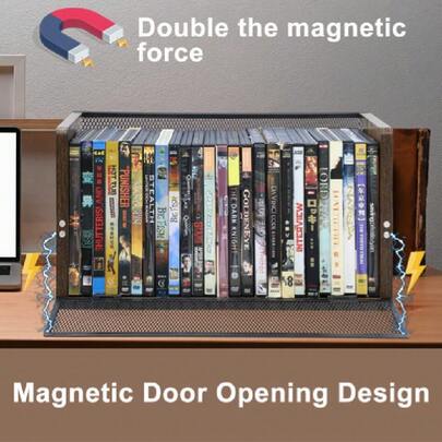 DVD Storage Rack - 2 Pack DVD Storage Case Holds 28 Full Case DVDs, 32 Blu-Ray Disc, Desktop Or Closet DVD Stand, CD Display For Blu-Ray | Video Gam E Cases | Papers | Cards,37403183