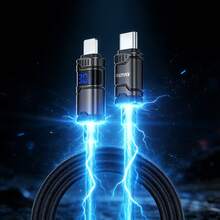 REMAX يستخدم كابل   العالمي C01 رقائق متوافقة على نطاق واسع، ويتميز ببنية مضفرة متينة، وتوافق مع واجهة مزدوجة، مما يجعله مناسبًا لمختلف ماركات الهواتف المحمولة السائدة وبروتوكولات الشحن. - أسود (CL-30W) - مشاهدة 3