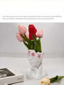 1个欧式化妆刷架笔筒化妆刷桌面收纳架时尚高端化妆刷收纳架，花瓶造型，送给女朋友的礼物