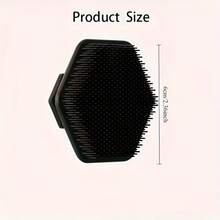 1个面部磨砂垫 - 温和去角质垫和深层清洁按摩器，无香型个人护理产品，有助于去除暗沉肌肤，提升剃须体验 - 均碼1pcs[黑色] - 查看 10