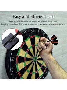 3pcs Dart Sharpener Set - V-Shaped Sharpener, Sharpening Stone, Dart Accessories, Metal Dart Tips, Dart Tools