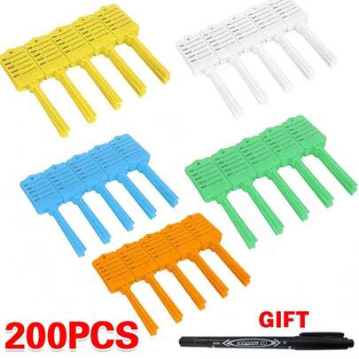 Car Key Tags X 200 Multi Purpose Self Tie To Identify Your Vehicles All Colours