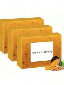 Turmeric And Vitamin C Salicylic Acid Cleansing Whitening Soap, Deep Cleanses Skin, Brightens Complexion, Smoothens Skin, Leaves Skin Hydrated And Radiant, Bids Farewell To Dull And Dirty Skin, Resists Roughness.