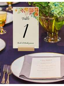 1个木质桌号牌架，木质婚礼派对桌位卡架，名片夹，会议展示架，适用于婚礼、生日、毕业典礼，也可作为情人节纪念礼物，木制工艺品 - 彩色 - 查看 8