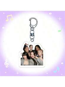 KATSEYE 钥匙扣，Sophia、Lara、Chanelle、Daniela、Yoonchae、Manon，新专辑及歌曲，Kpop粉丝周边，亚克力2D钥匙扣，演唱会周边，圣诞礼物，小礼物，收藏品 - 彩色 - 查看 11