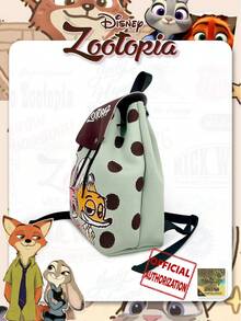 【迪士尼】疯狂动物城 | P 卡通尼克和朱迪抽绳水桶背包，可调节肩带，适合度假、旅行、购物、聚会、情人节礼物送给朋友 - 彩色 - 查看 3