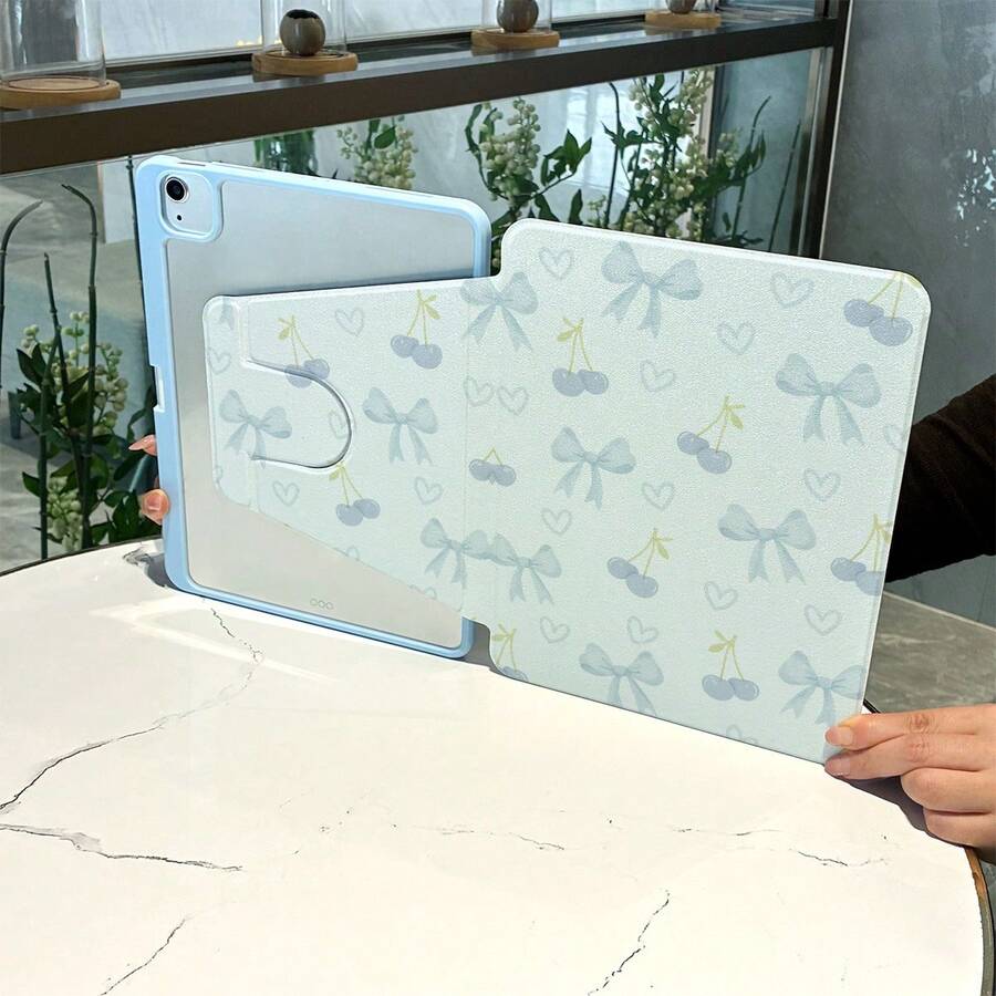 1pc Lightweight 360-Degree Rotating Personalized/Creative/Funny TPU Tablet Protective Case With Pencil Slot, Compatible With IPad 10.9/10.2/Air 5th Gen/Pro11/10th/9.7/Air 2/IPad (7th Gen)/IPad (8th Gen)/Pad Air 4/5/Pad Pro11/IPad 10th Generation 10.9-Inch 2022 Smart Case, IPad Air 13(M3 2025)/Pad Air 11(M3 2025)/Pad Air11(M3 2025)/Pad 11(A16 2025) - Multicolor - View 1