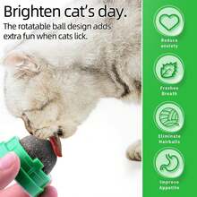 4 Pcs Catnip Toy Balls, Extra Cat Energy Balls, Edible Kitten Balls Cat Lick Toys, Healthy Cat Teeth Cleaning Chew Toys, Cat Wall Toys - 4 chiếc - Xem 4