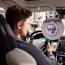 1 huy hiệu Thánh Christopher gắn xe hơi, huy hiệu Thánh Christopher 3D nổi bật nhiều màu sắc, quà tặng chúc an toàn khi lái xe cho cha mẹ và gia đình. - Bạc - Xem 5