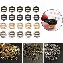 100Pcs Mini Doll Metal Buttons 6mm Tri-Glide Belt Buckle For DIY Doll Bags Shoes Clothes Handmade Clothing Sewing Accessories