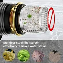 Válvula de ángulo de parada de agua de latón con filtro de pantalla, grifo, tanque de agua, válvulas de parada rápida, accesorios a prueba de fugas para tuberías del hogar - A-3 piezas - Ver 4