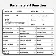 SIMSONLAB Reloj inteligente premium para niños de 4,65 cm (1,83 pulgadas) con cámara y juegos, adecuado para niños y niñas, regalo de cumpleaños ideal para niños