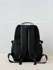 Back To School Classic Lightweight Portable Fashionable Versatile Comfortable Spacious Backpack Set - Black - View 4