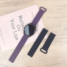 1PC 22mm Magnetic Soft Silicone Strap Compatible With Samsung Galaxy Watch 5Pro 6Classic Compatible With Huawei Watch GT5 46mm - 22mm - View 6