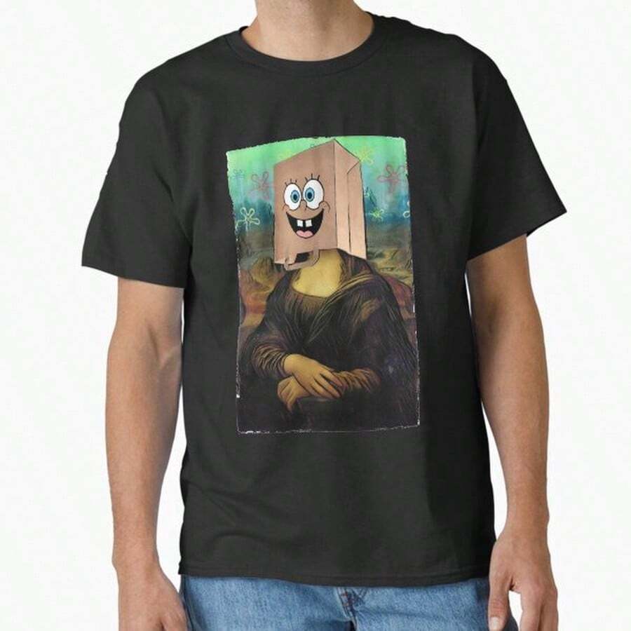Mona Lisa Classic T-Shirt - Black - View 1