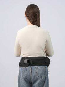 Infant Waist Stool, Newborn 0-36 Months Four Seasons Front Carry Style Sitting Stool, Lightweight Outdoor Baby Carrier - Black - View 11