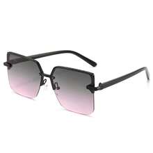 1 Pair Women's Metal Half-Frame Fashion Glasses, Suitable For Everyday Wear - Multicolor - View 8