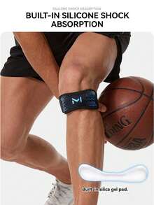1pc Adjustable Knee Sleeve For Cycling, Sports, Fitness, Running, Basketball, Badminton - Multicolor - View 7