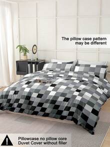 3 pièces Ensemble de literie avec motif mosaïque, en microfibre premium ultra-douce et respirante. Utilisable toute l'année, lavable en machine, résistant à la décoloration, au boulochage et au rétrécissement, sans froissage. Complète parfaitement les esthétiques minimalistes nordiques et modernes. Facile d'entretien, convient pour les lits King/Queen/Full/Twin. Parfait pour la maison, le dortoir, l'appartement, la chambre d'hôte et les cadeaux.