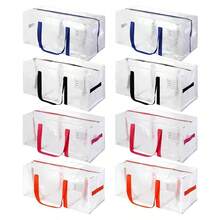 Large Pink Moving Bag - Durable Fabric Storage Bag With Side Handles And Label Pocket - 7 Styles Available - Suitable For Clothes Organization, Dorm, Travel And Moving Supplies, Under Bed Storage - Multicolor - View 11