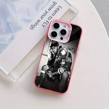 Una funda de teléfono con diseño de firma de cantante de hip-hop compatible con los modelos  17, 16E, 16, 15, 14, 13, 12, 11 Mini, Pro, Max, Air, X, XR, XSMAX, 8 y 7 Plus, con un diseño de superficie mate y a prueba de golpes. - Colores mixtos - Ver 3