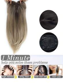 22 Inch Curly Wig With Bangs, Hair Volume Enhancer For Women - Multicolor - View 5