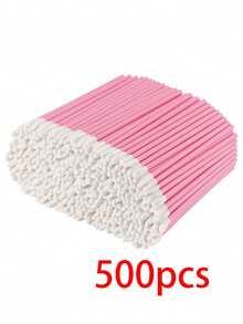 500pcs/Pack, 300pcs/Pack, 100pcs/Pack, 50pcs/Pack Disposable Lipstick, Lip Brush, Lip Gloss Wand, Lint-Free Makeup Brushes, Beauty Tools - Multicolor - View 16