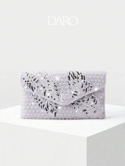 Bolsa de festa brilhante com miçangas, bolsa envelope de lantejoulas, ideal para festas, presente para mulheres.