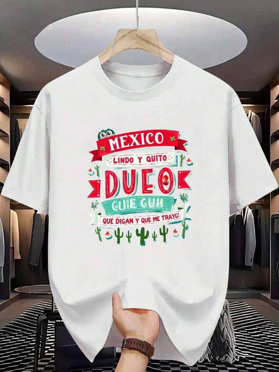 Camiseta de Algodón 100% para Hombre - Manga Corta, Cuello Redondo, Estampado Digital, Cómoda para Todas las Estaciones, Lavable a Máquina, Ideal para Salidas Diarias, Cuello Redondo, Diseño Circular, Camiseta Casual de Verano T-shirt Vintage-style sci-fi illustration: bald muscular figure holding grotesque multi-limbed creatures against - Blanco - Ver 1