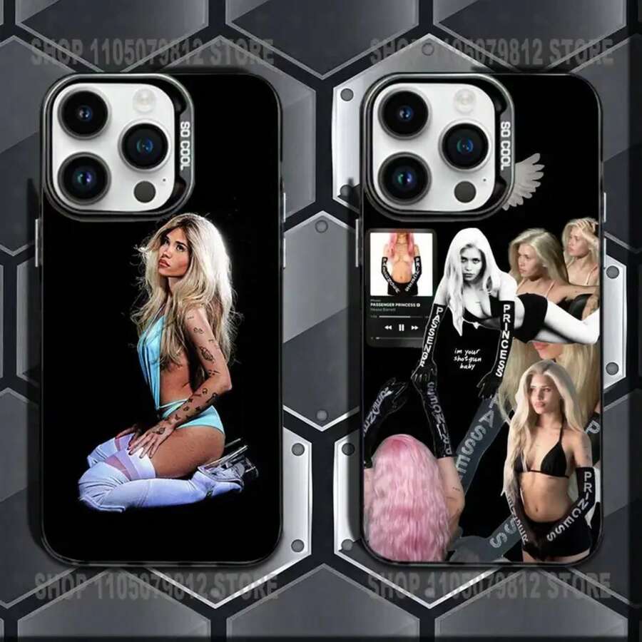 Caliente Funda de Teléfono Nessa Barrett Aftercare Tour 2025 para iPhone 17 16 15 14 13 12 11 Ais/Pro/Max/Plus Cubierta Mate Negra Candy - z7 - Ver 1