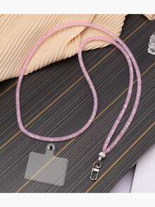 女士斜挎手机壳，配长串珠挂绳、水晶装饰防丢带，配件 - 彩色 - 查看 7