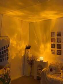 1pc Birthday Gift For Best Friend, Girlfriend, Creative Small Gift, High-Quality Projection Lamp, Minimalist Elegant Bedside Lamp, 16 Adjustable Colors For Bedroom Ambiance - Multi-color light - View 7