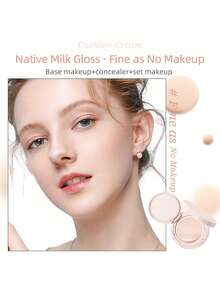 NOVO Corrector de cojín cremoso y transparente, BB Cream de larga duración y control de aceite, suave y difuminable, acabado luminoso, adecuado para fiestas, graduaciones, cumpleaños, vacaciones, estilo Y2K, marca de cosméticos para mujeres, regalo de festival, presente de celebración - 02#Color natural - Ver 3