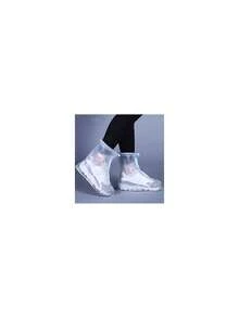 2 Pares Cubre Zapatos Impermeable,Cubierta Impermeable para Botas de Lluvia Cubiertas para Zapatos Antideslizante Plegabl de Reutilizable para Mujeres,Hombres (2),37414217 - Multicolor - Ver 5