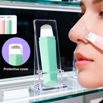 Blackhead Remover Tool - Ergonomic Blackhead Extractor, Gentle Face Pore Cleanser, Silicone Face Scraper For Deep Cleansing, Unisex Skin Exfoliating Face Scraper, Nose Blackhead Removal Skincare Tool, Easy To Use Pore Cleaning Accessories