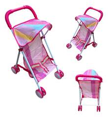 TendenciaCarriola Muñecas Rosa Capota Estructura Metálica Plegable Rosa ChicleCalidad premium - Rosa chicle - Ver 7