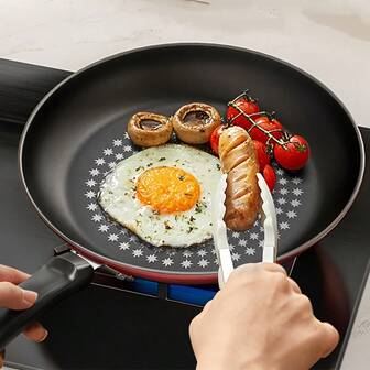 Thick-Walled Nonstick Frying Pan, Made Of Precision Cast Iron With Red & Black Crystal-Studded Design, Detachable Handle. Versatile For Frying, Baking, And Frying. Suitable For Home Kitchen And Outdoor Camping Use. Ideal For Cooking Steak, Stir-Frying, Grilling Meat, And Frying Fries. A High-End Choice For Beginner Cooks. Compatible With All Stovetops, Including Induction And Gas.