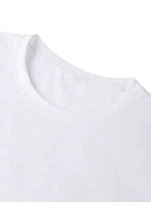 Men's Casual Fashion Street Letter Print Round Neck Tank Top, Summer - White - View 3