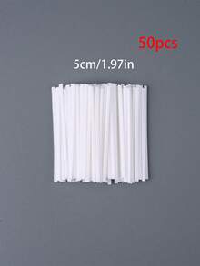 50/100pcs Pre-Waxed Wick, Suitable For Candle Making, Smokeless Wax Wick, DIY Soy Wax Wick, Braided Oil Lamp, Candle DIY