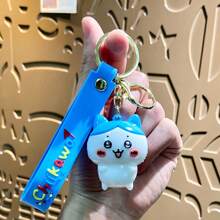 1pc Japanese Soft Cute Anime Peripheral Japanese Cute Little Eight Electroplating Keychain Cartoon Doll Bag Pendant Keychain Hanging Gift, Cartoon Student Couple Pendant, School Gift, Perfect Small Gift For Fans, Family And Friends, Valentine's Day Gift, New Year Gift, Valentine's Day Gift, Revival Day Gift[Stochastic Style] - Multicolor - View 5