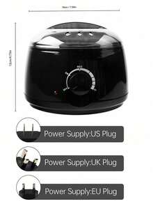 四合一硬蜡加热器套装 - 内含4颗香氛蜡豆和12根涂抹棒，温度可调，适用于全身、比基尼线和面部脱毛，专业沙龙级家用脱毛工具 - 查看 8