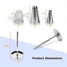 Icing Piping Tips Set Icing Piping Tips Set52 Piping Tips 2 Flower Nails And 1 Coupler.A Durable And Convenient Box. - 中等的 - 查看 3