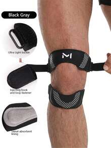 1pc Adjustable Patella Strap, Sweat-Absorbent Knee Band For Running, Basketball, Jump Rope, Fitness - Multicolor - View 13