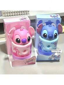 1pc Random Color Disney Brand Pencil Sharpener, Versatile & Diverse Large Diameter Fully Automatic Pencil Sharpener, Student Labor-Saving Rotary Pencil Sharpener