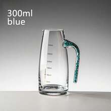 Juego de copas de licor de cristal de diamante, vaso de chupito de Vodka, copas de vino, whisky, licores, sake, Soju, copa de té de brandy, 15ml, 4/6 Uds. - Dispensador azul 300ml - Ver 2