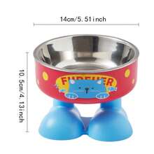 1pc High-Quality Cat/Dog Bowl, Large Capacity, Anti-Slip, Anti-Spill Pet Bowl With Stand, Suitable For Medium Dogs, Cats And Pets